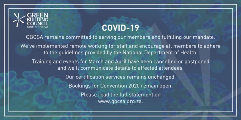 Convid-19 GBCSA Twitter Post